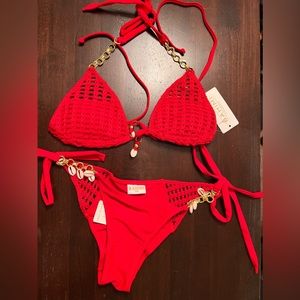 Red Bahimi Bikini